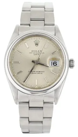 Rolex Oyster Perpetual Date 15200 34mm Steel Champagne