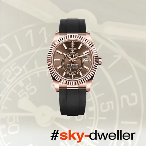 Rolex Sky-Dweller 326235 40mm Rose gold Brown