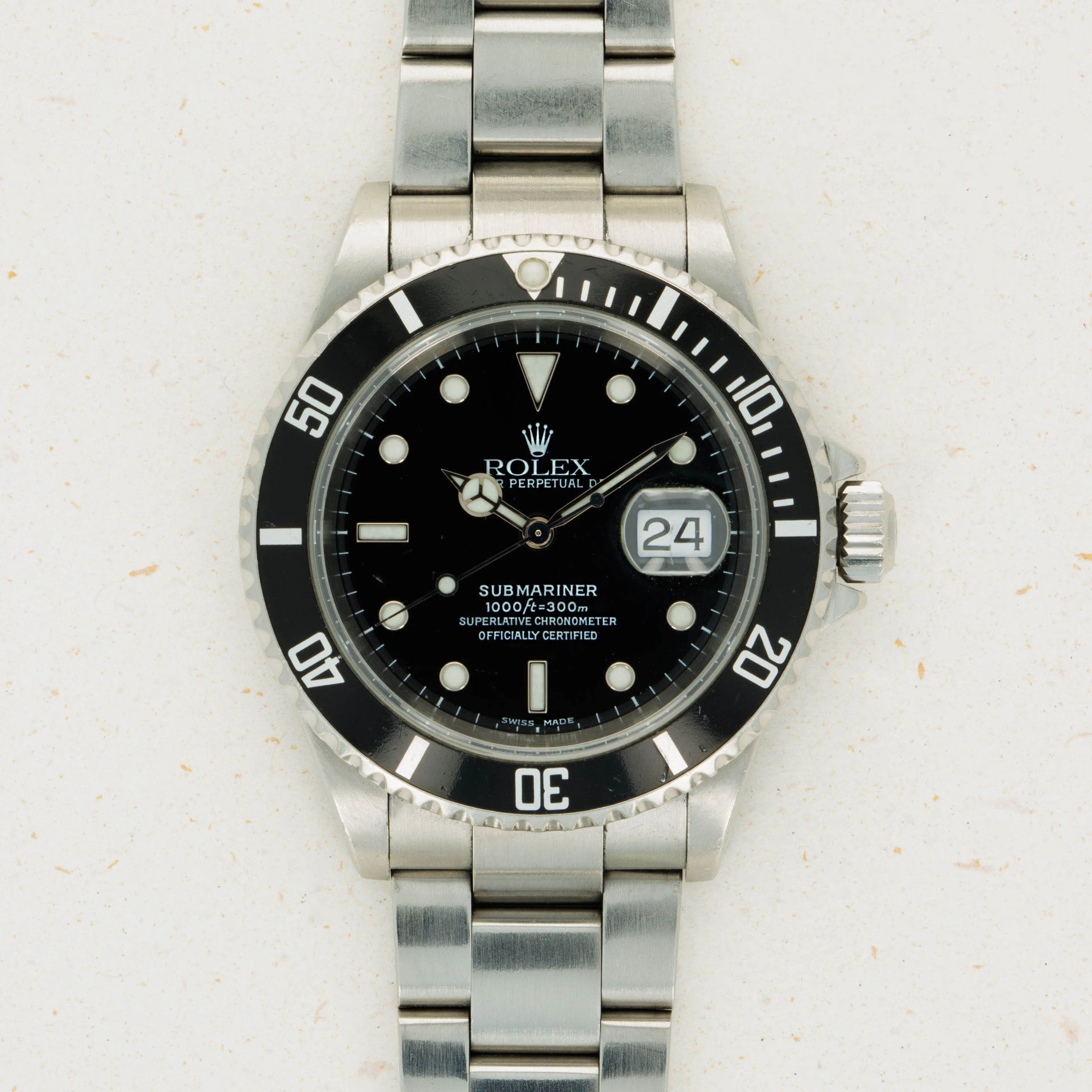 Rolex Submariner 16610LN 40mm Stainless steel Black