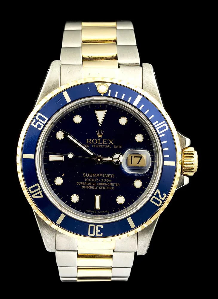 Rolex Submariner 16803 40mm Yellow gold and Stainless steel Black