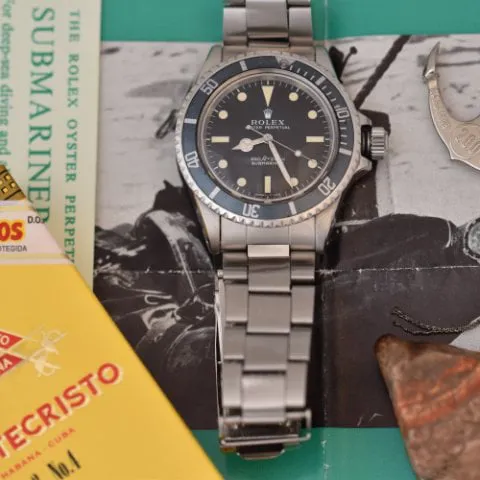 Rolex Submariner 5513 40mm Stainless steel Black