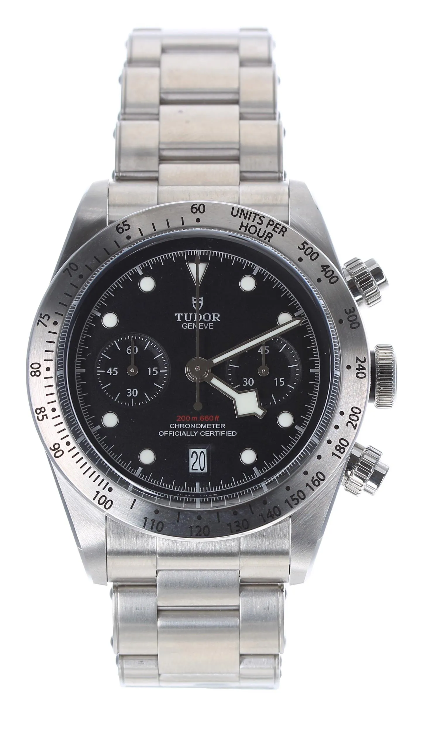 Tudor Black Bay Chronograph 79350 41mm Stainless steel Black