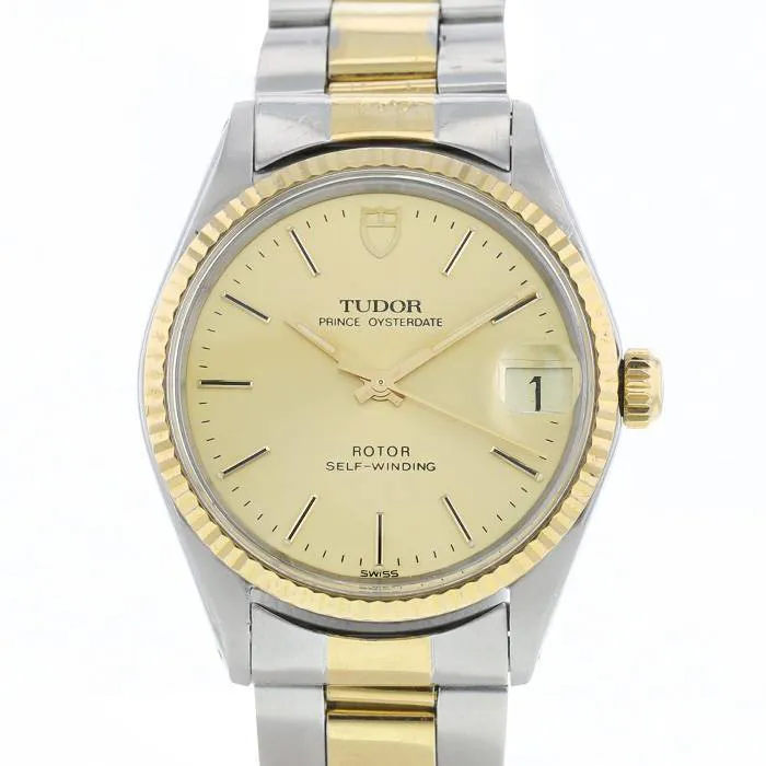 Tudor Prince Oysterdate 75403 32mm Stainless steel and Gold-plated Gilt