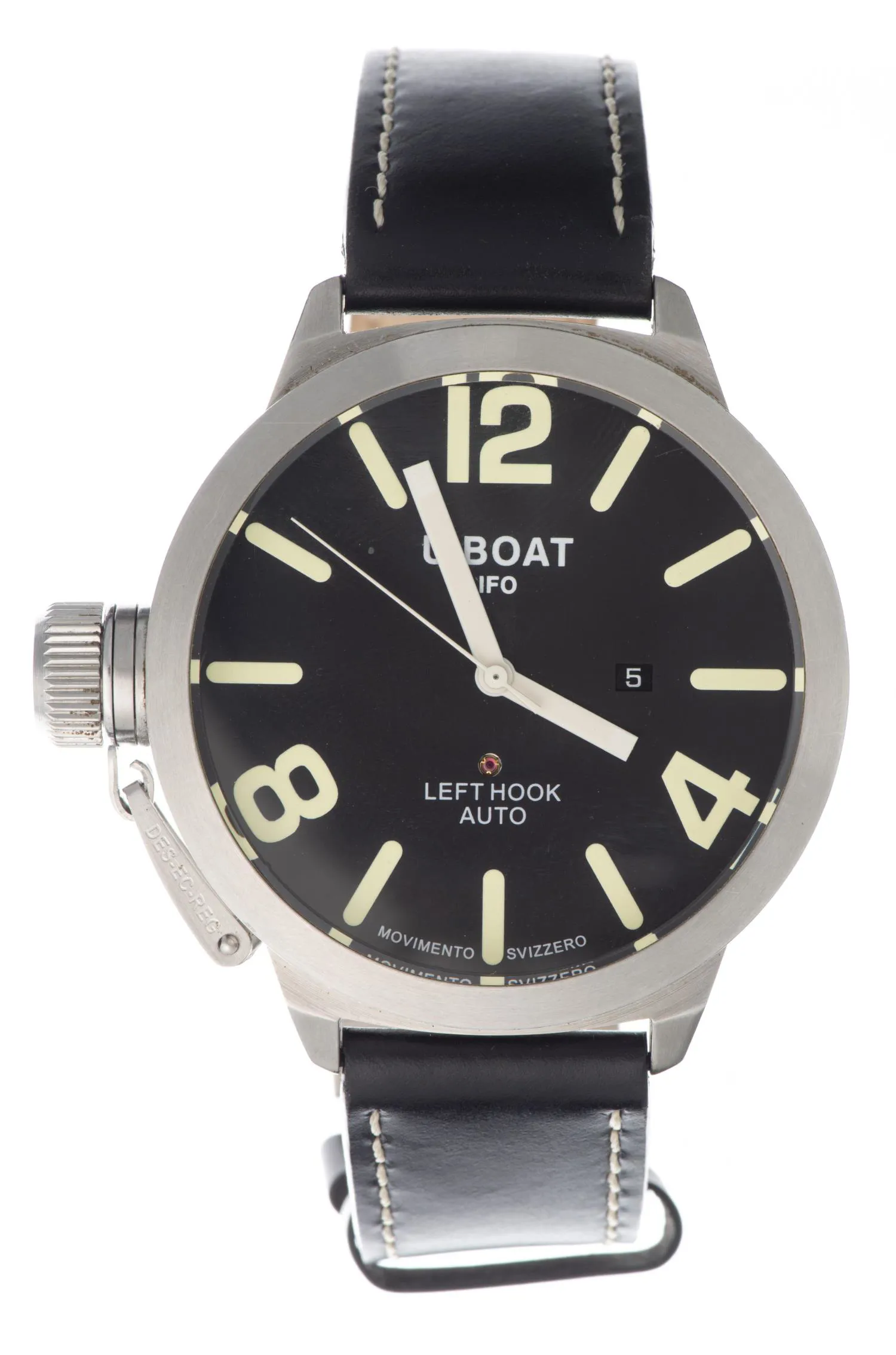 U-Boat 53mm Stainless steel Black