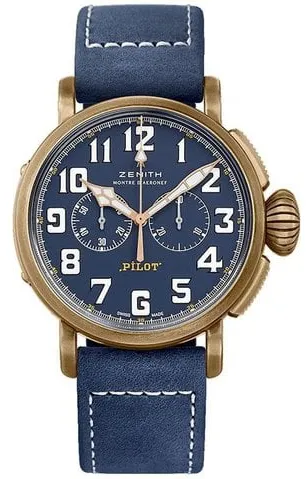 Zenith Pilot 29.2430.4069/57.C808 40mm Bronze Blue