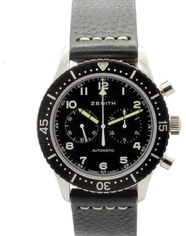 Zenith Pilot 03.2240.4069/21.C774 43mm Stainless steel Black