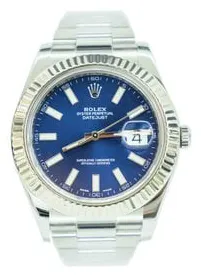 Rolex Datejust II 116334 41mm Stainless steel Blue