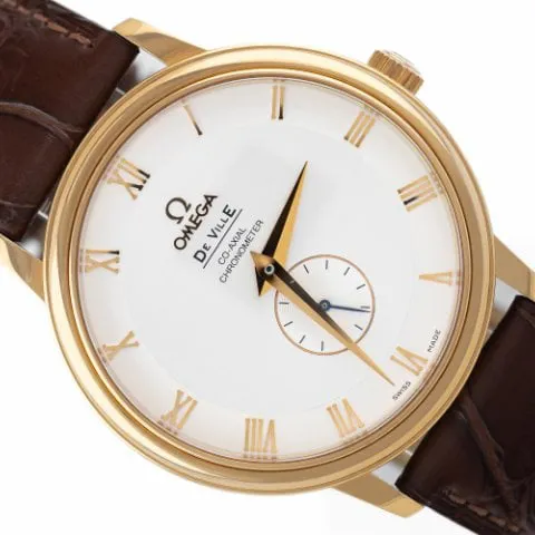 Omega De Ville 4614.30.02 39mm Rose gold Silver