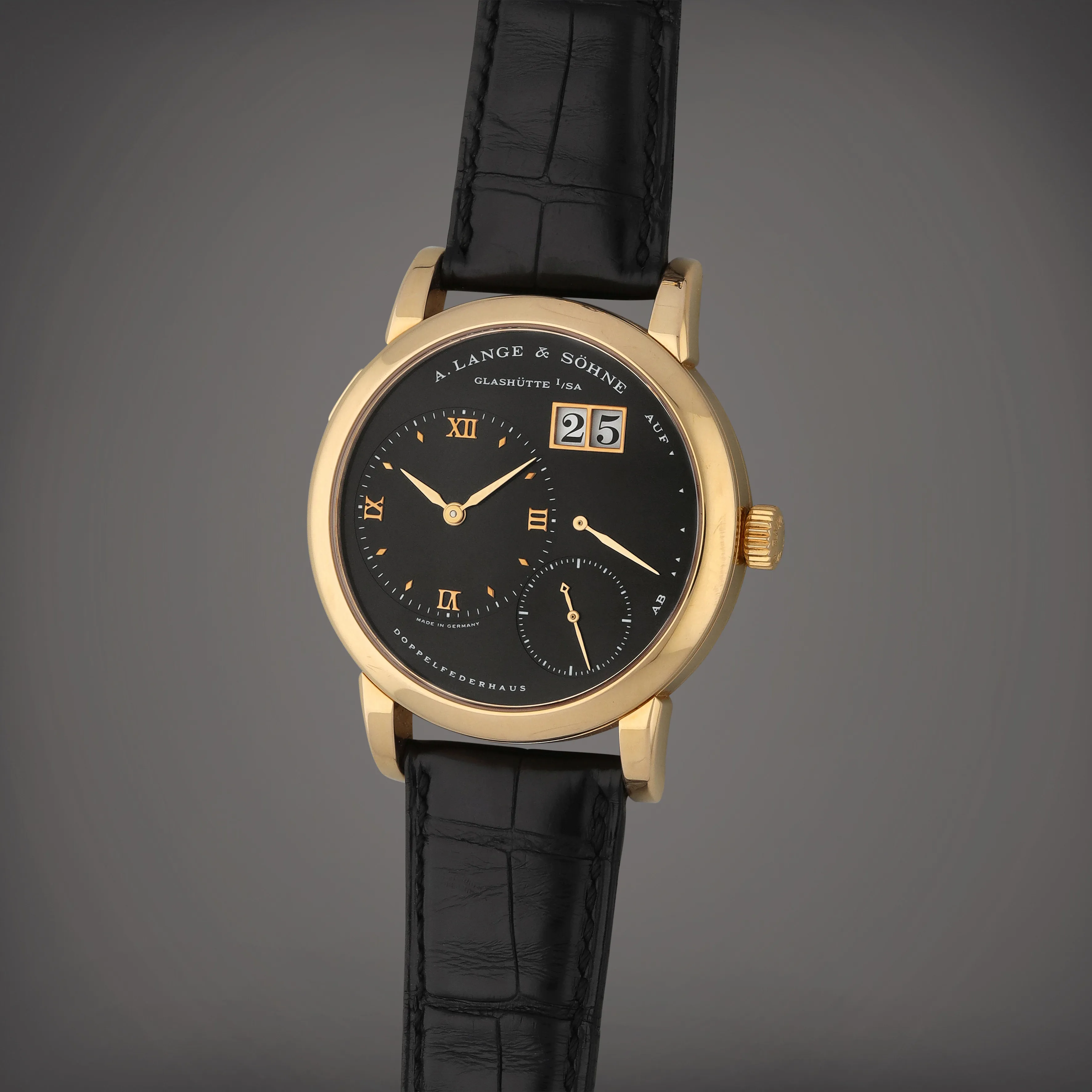 A. Lange & Söhne Lange 1 101.031 38.5mm Rose gold Black