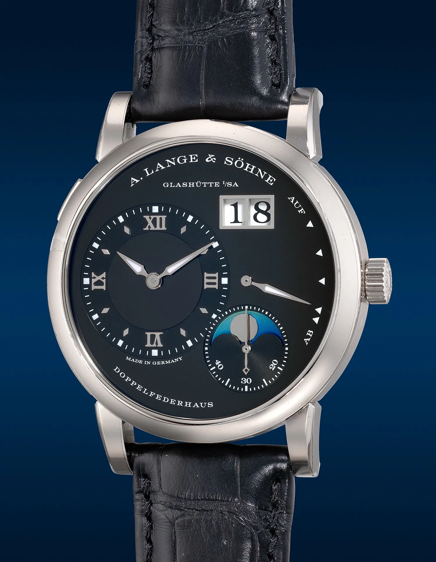 A. Lange & Söhne Lange 1 192.029 38.5mm White gold Black