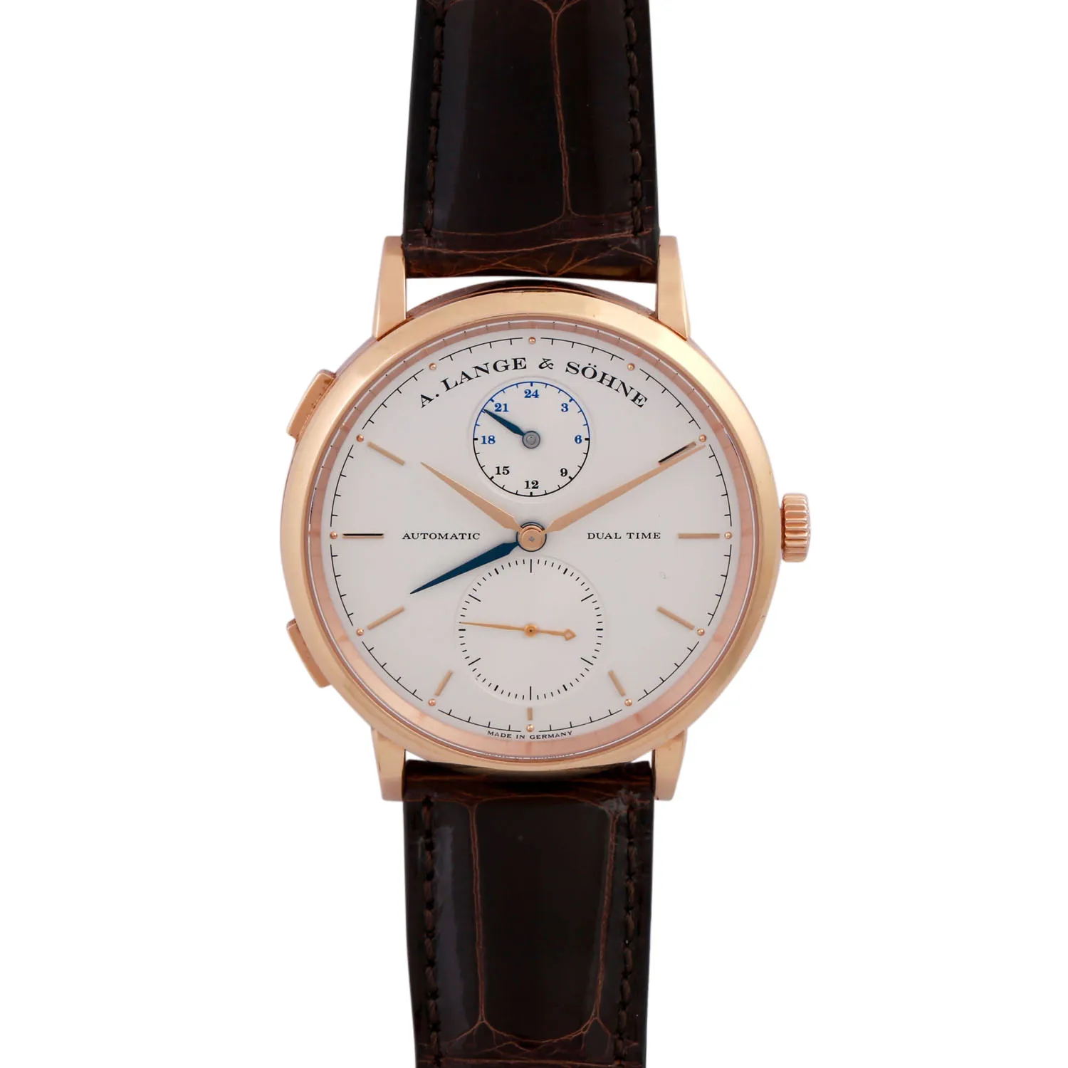 A. Lange & Söhne Saxonia 385.032 40mm Rose gold Silver