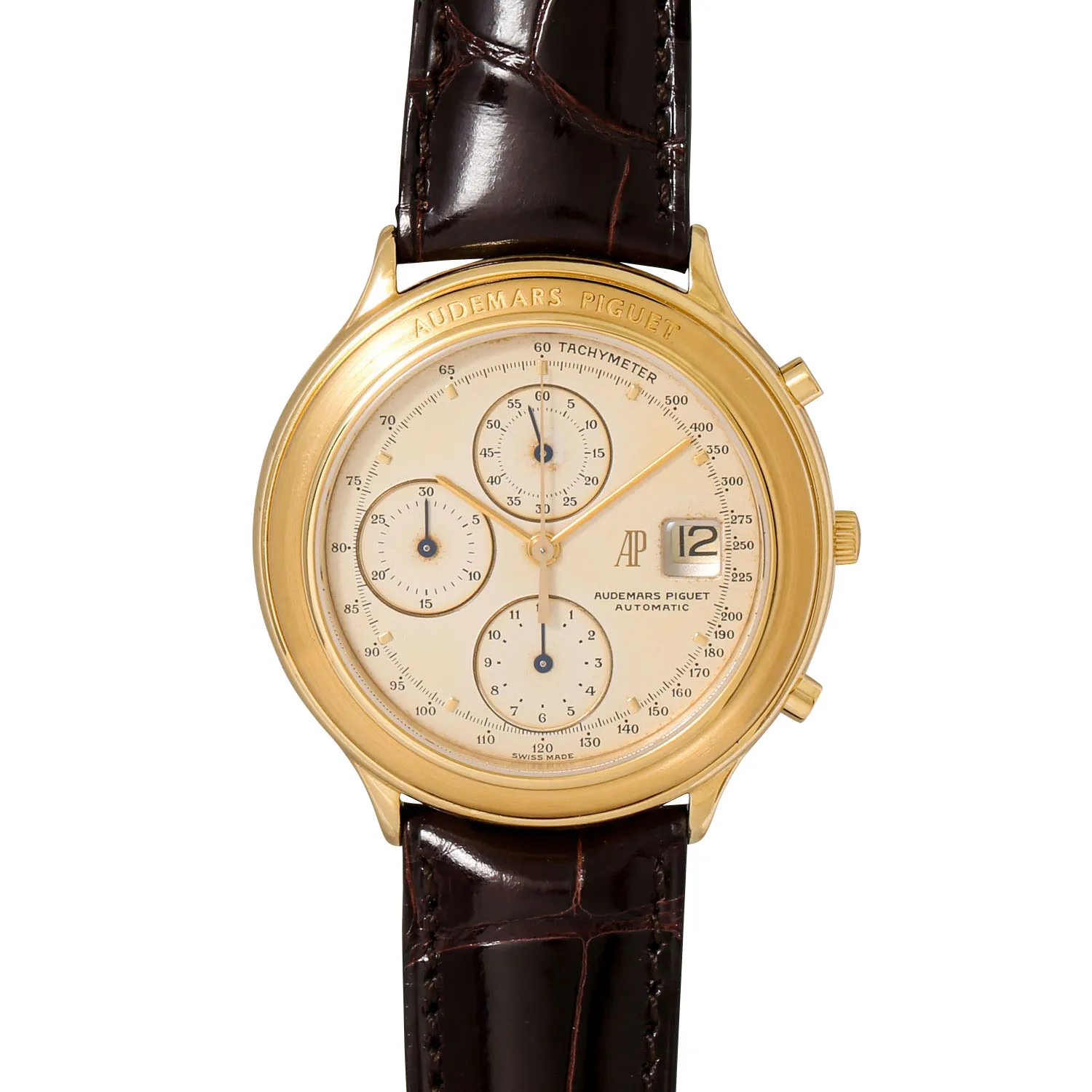 Audemars Piguet Huitième Chronograph 25644 40mm Yellow gold Cream