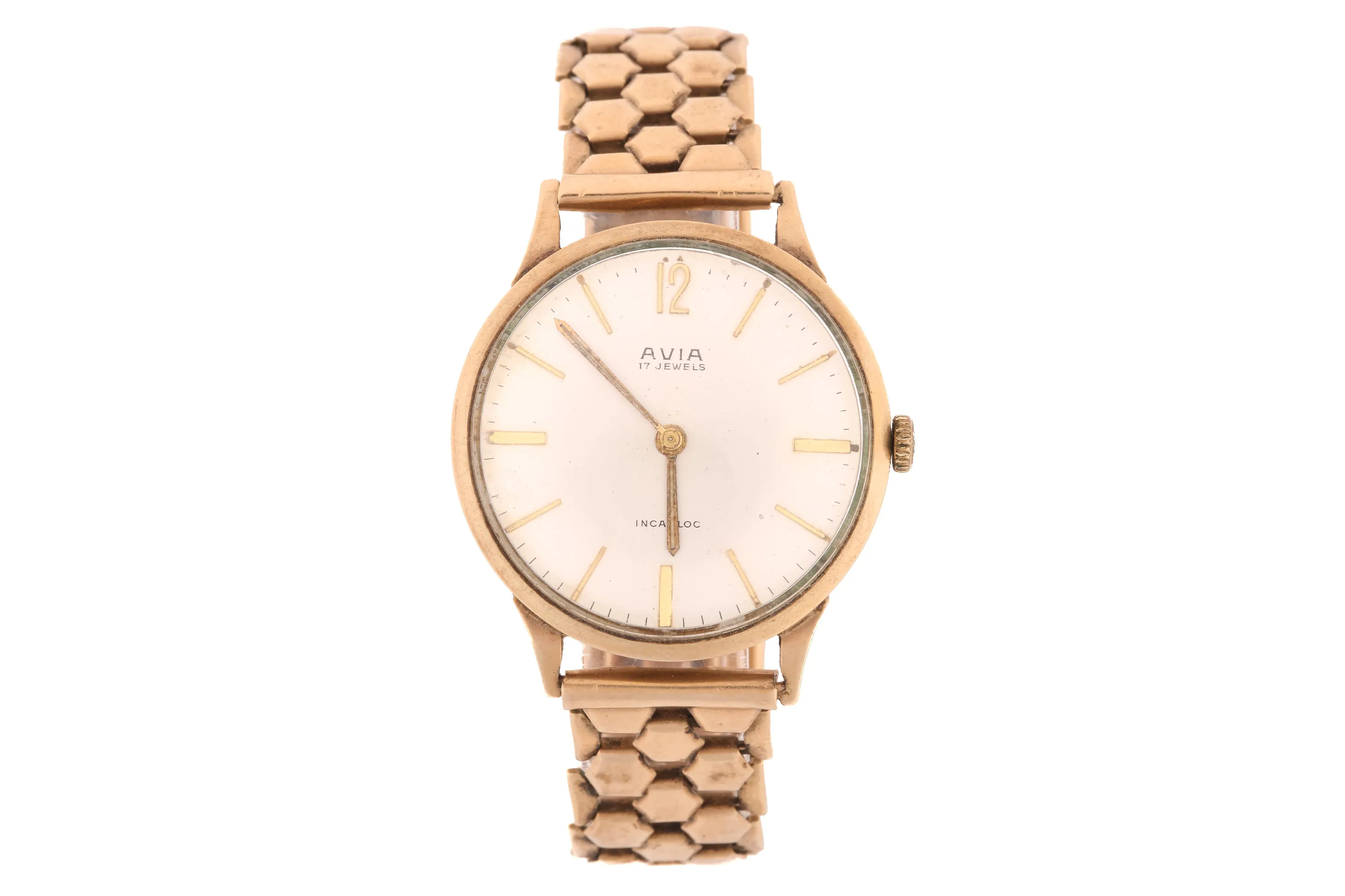 Avia 32.5mm Yellow gold White