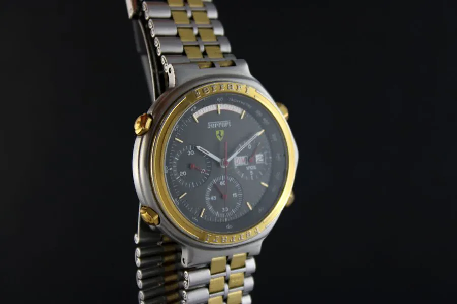 Baume & Mercier Formula S 41mm Yellow gold and Stainless steel Gray