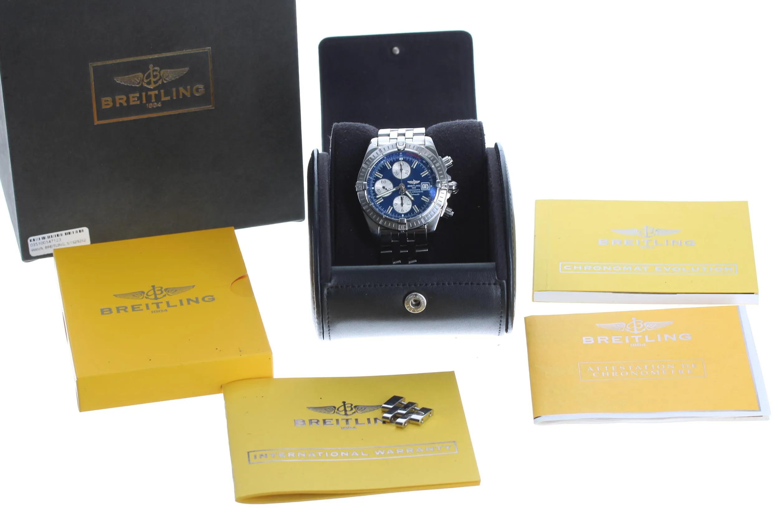 Breitling Evolution A13356 43mm Stainless steel Blue 2