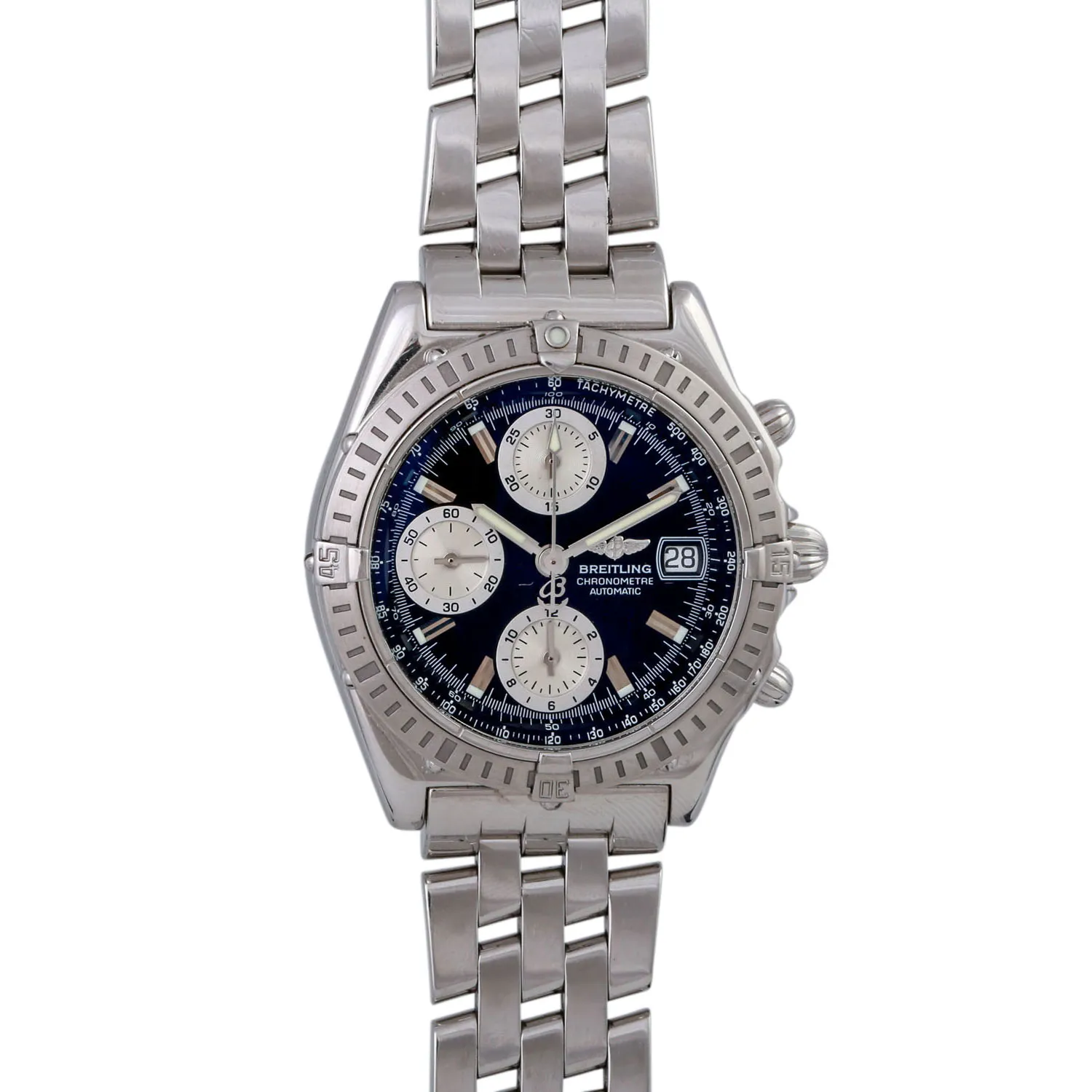 Breitling Chronomat A13352 38mm Stainless steel bi-color black and silver