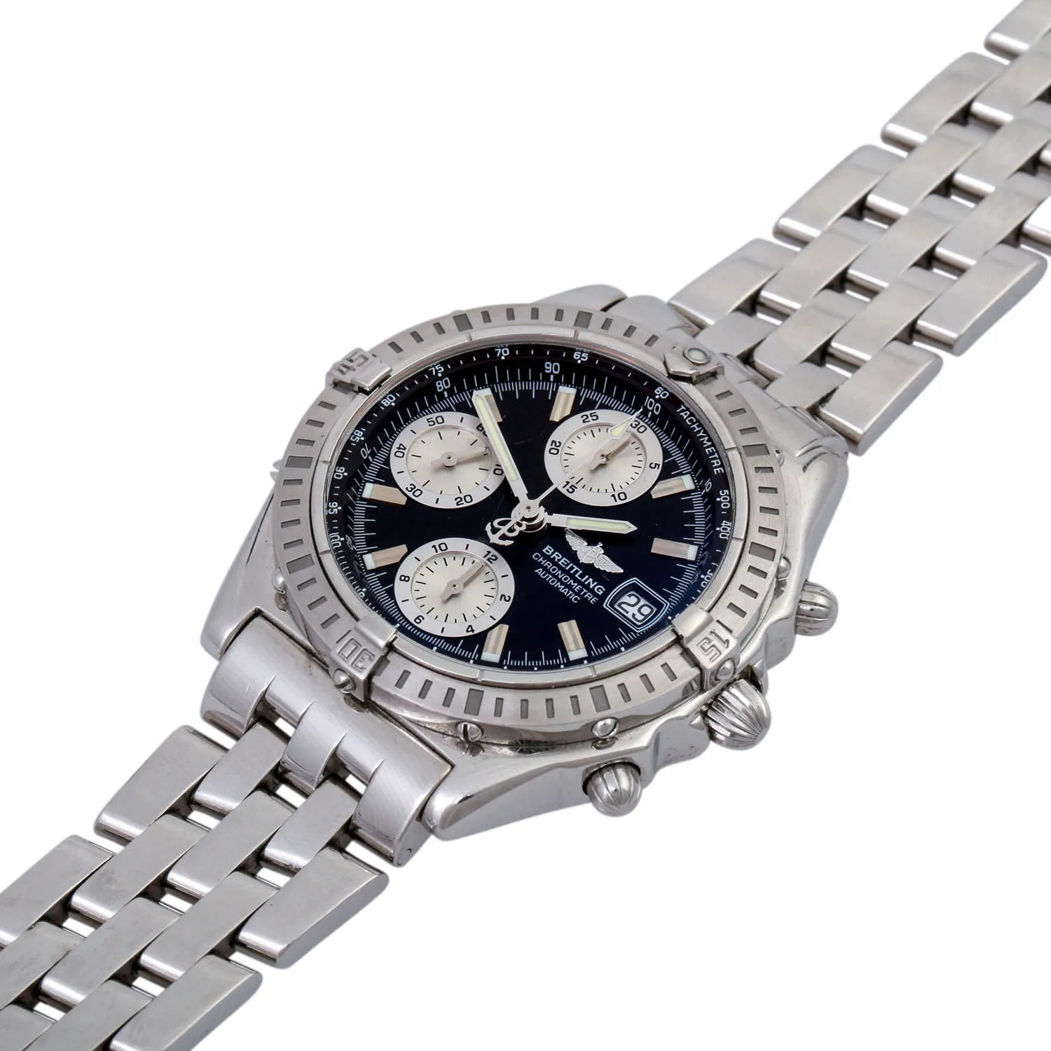Breitling Chronomat A13352 38mm Stainless steel bi-color black and silver 3