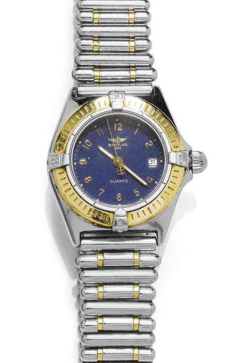 Breitling D52043 40mm Yellow gold and Stainless steel Blue