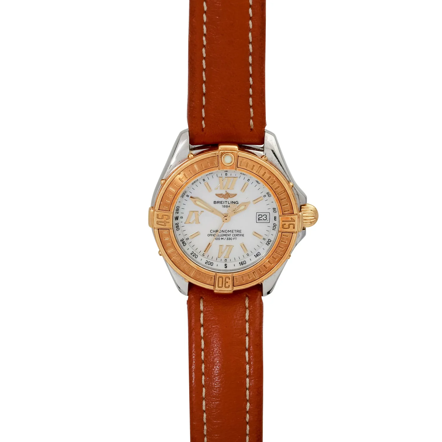 Breitling D67365 29mm Yellow gold and Stainless steel Mother-of-pearl