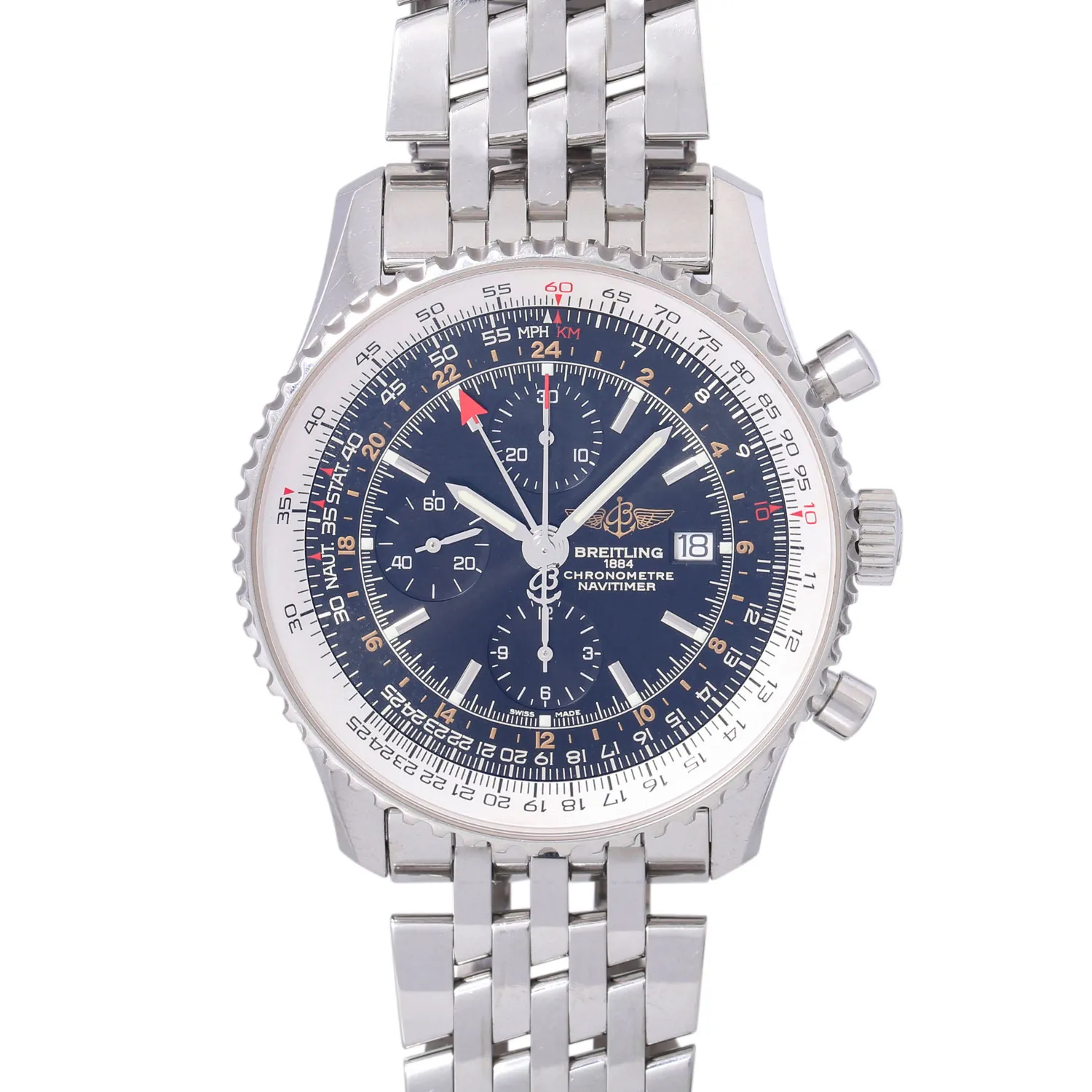 Breitling Navitimer A24322 46mm Stainless steel Blue