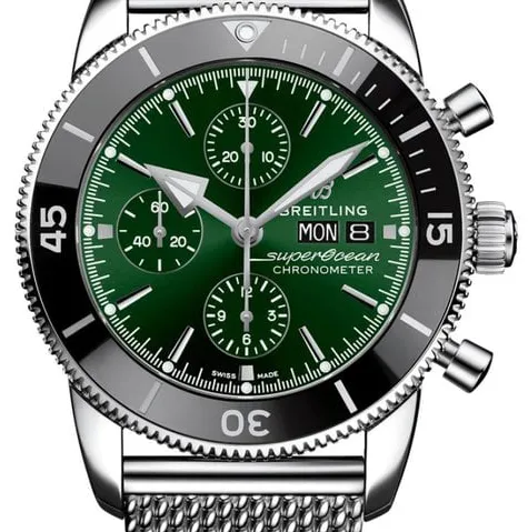Breitling Superocean Heritage A13313121L1A1 44mm Steel Green