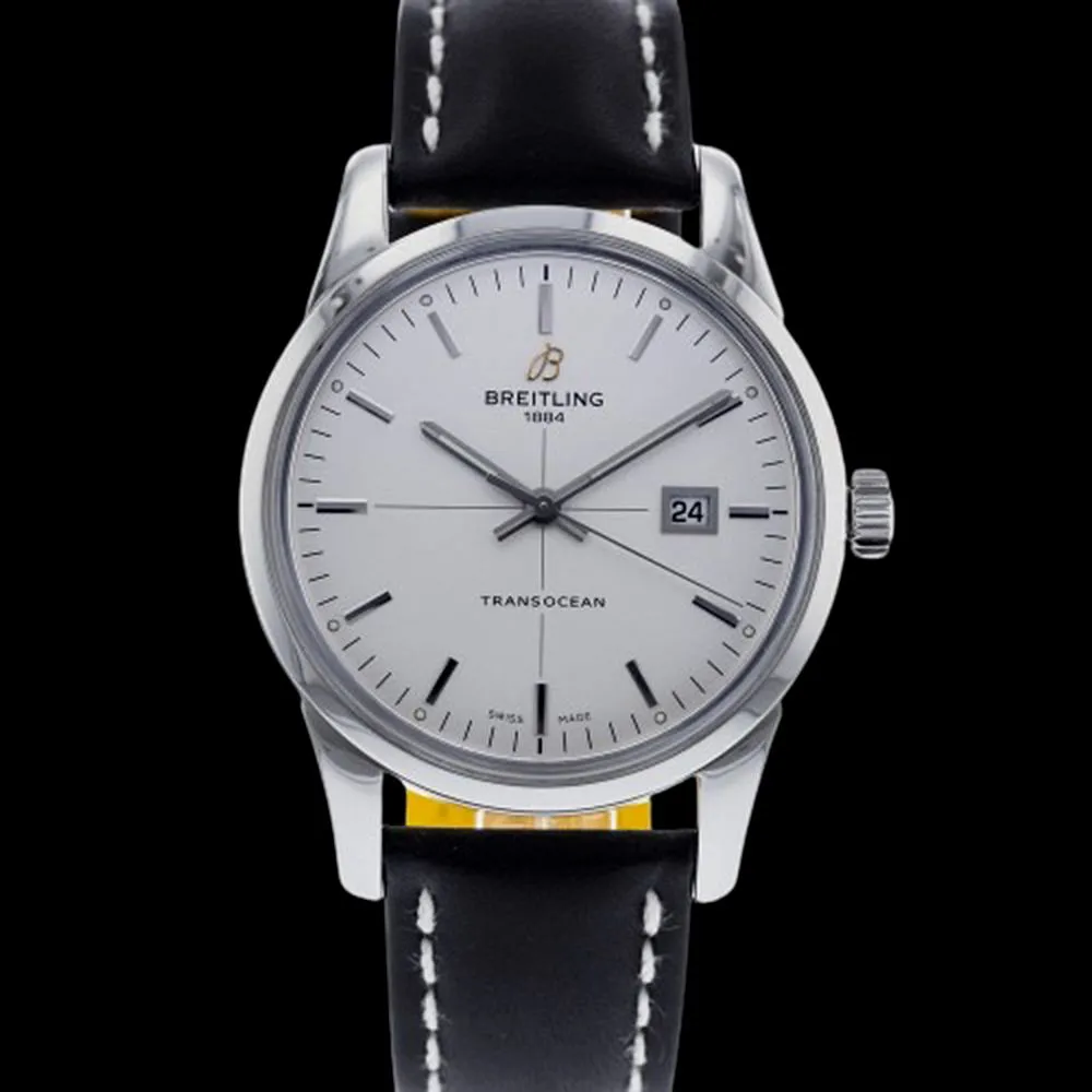 Breitling Transocean 43mm Stainless steel White