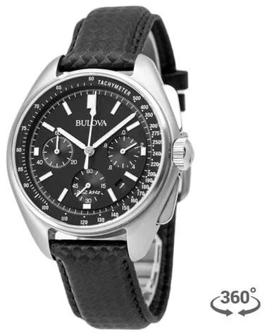 Bulova Lunar Pilot 96B251 45mm Stainless steel Black