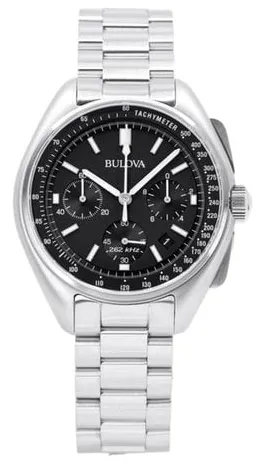 Bulova Lunar Pilot 96B258 45mm Stainless steel Black