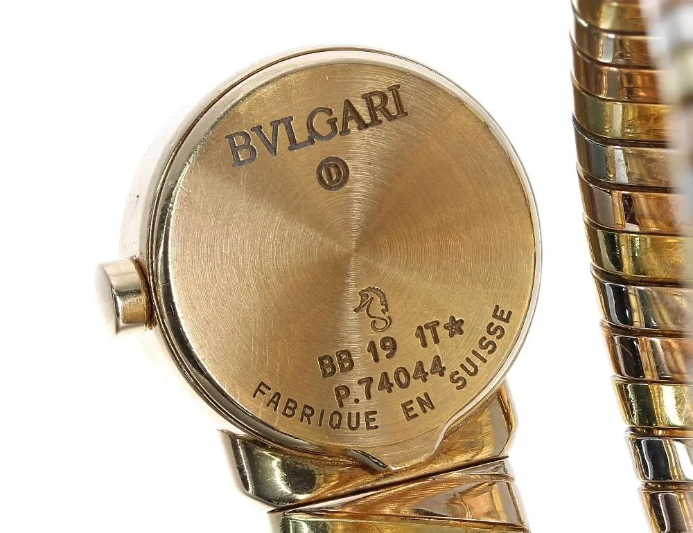 Bulgari Serpenti Tubogas BB191T 19mm White gold and Yellow gold Black 1