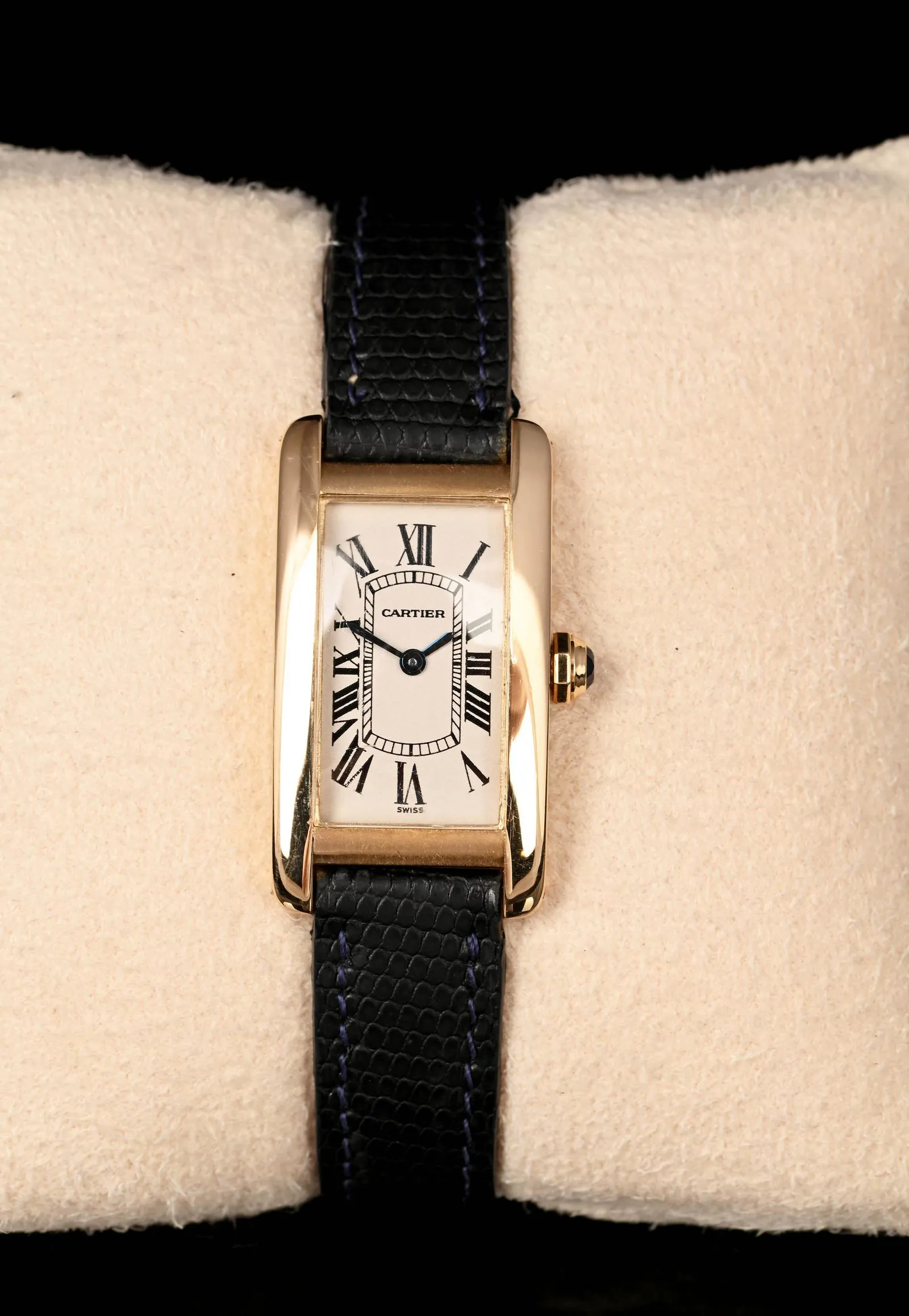 Cartier 1710 18mm Yellow gold Enamel