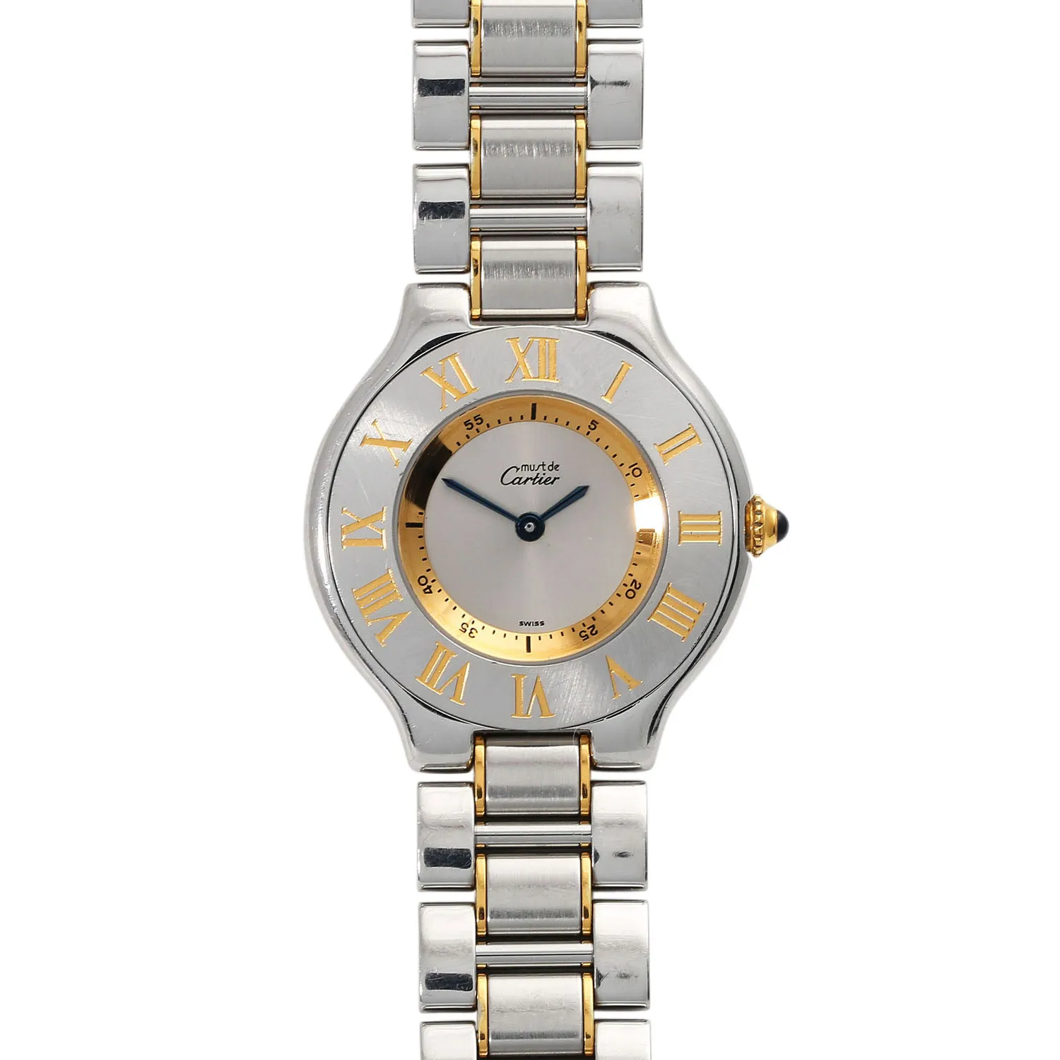 Cartier Must 21 1330 nullmm Yellow gold and stainless steel Silver and Yellow gold