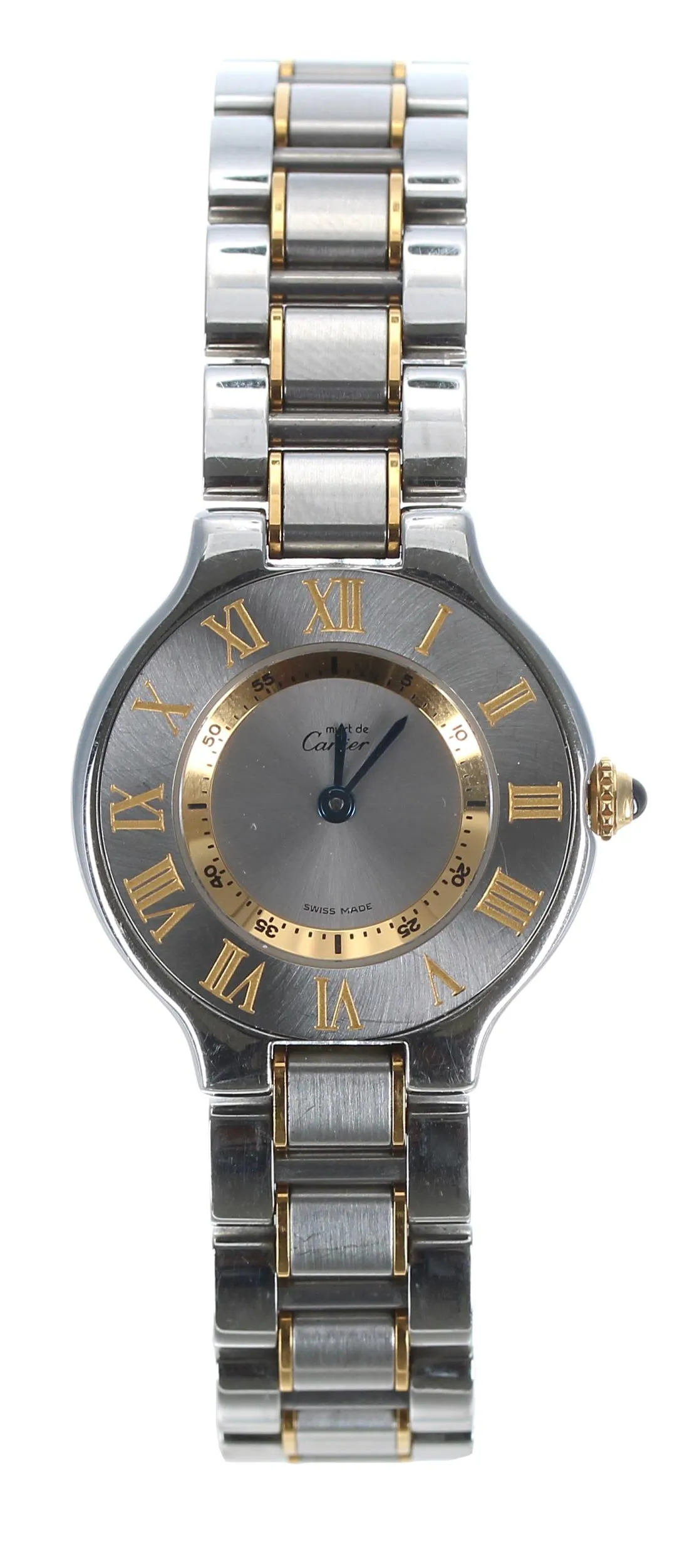 Cartier Must de Cartier 1340 28mm Yellow gold and stainless steel Silver