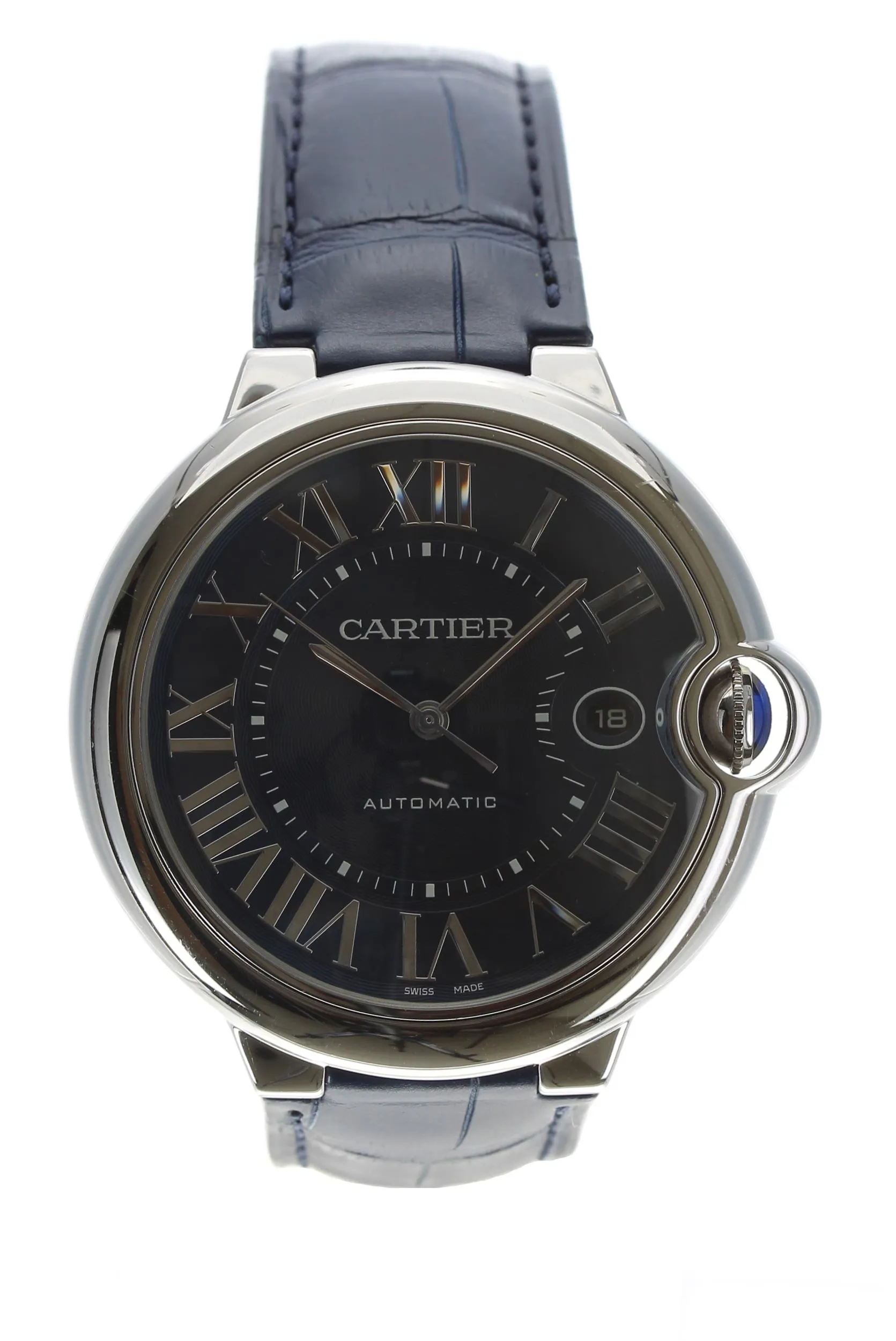 Cartier Ballon Bleu 3765 44mm Stainless steel Black