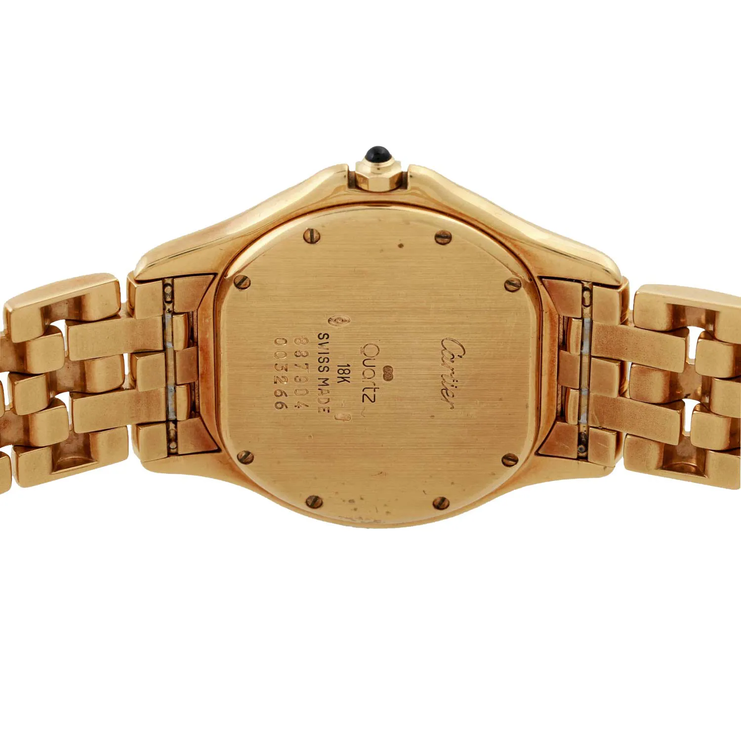 Cartier Cougar 887904 33mm Yellow gold Cream 4