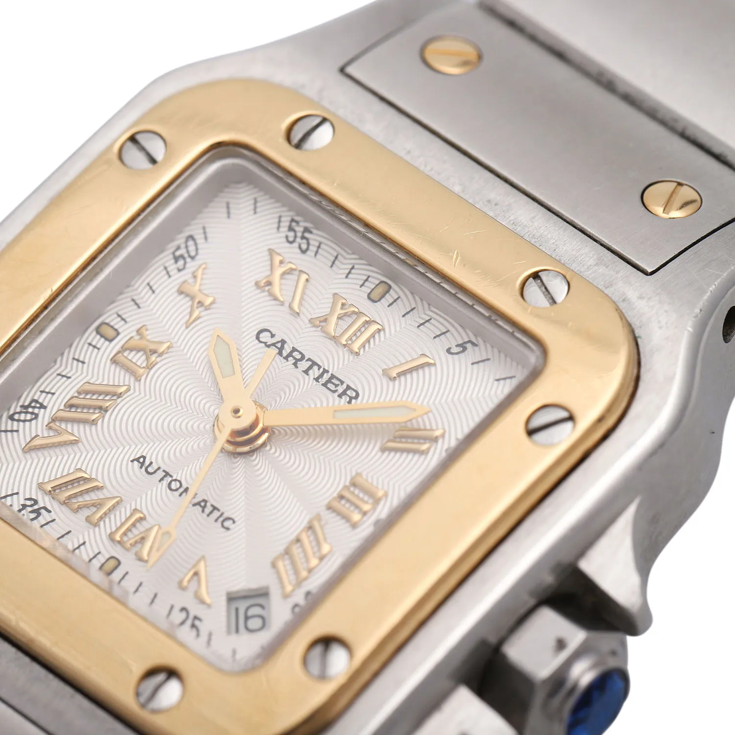 Cartier Santos 2423 Yellow gold and Stainless steel Silver 4