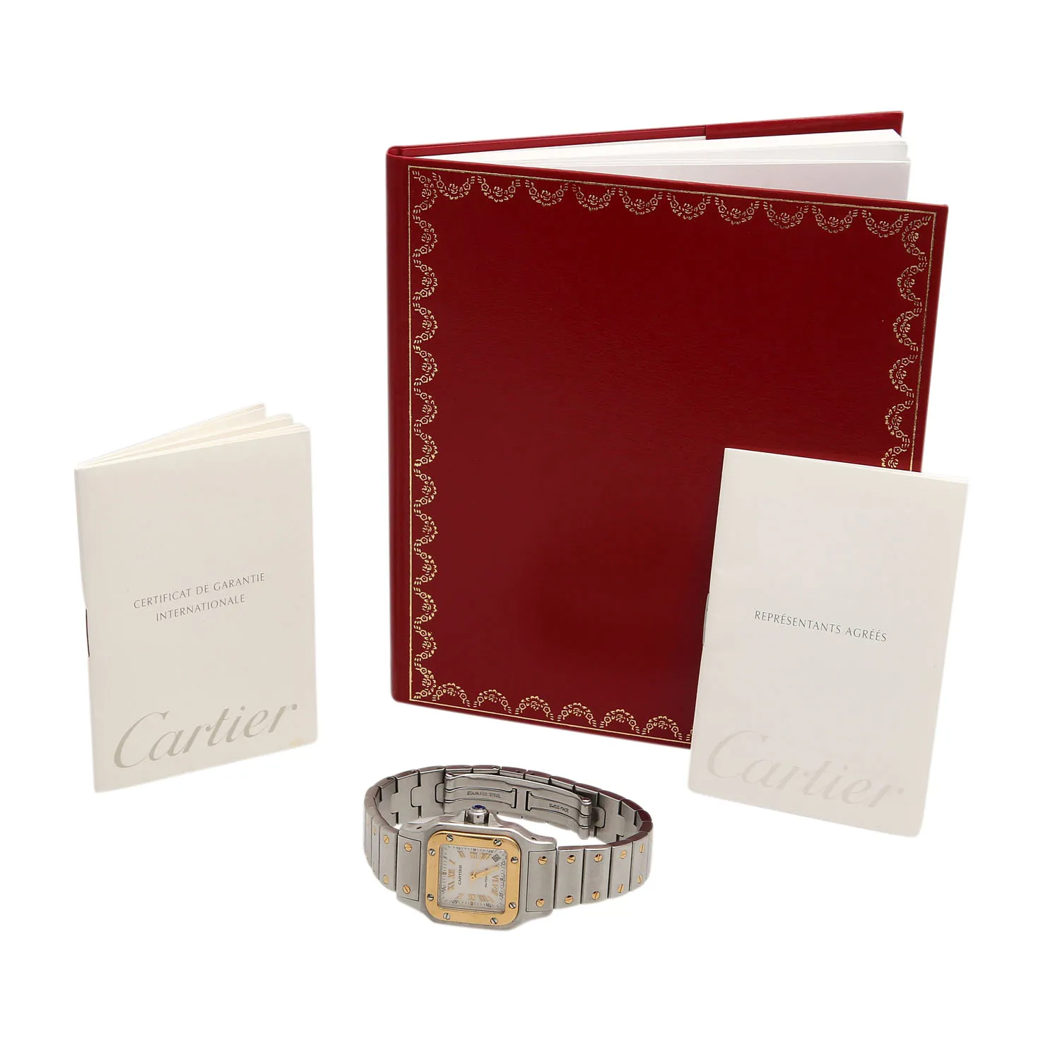 Cartier Santos 2423 Yellow gold and Stainless steel Silver 5