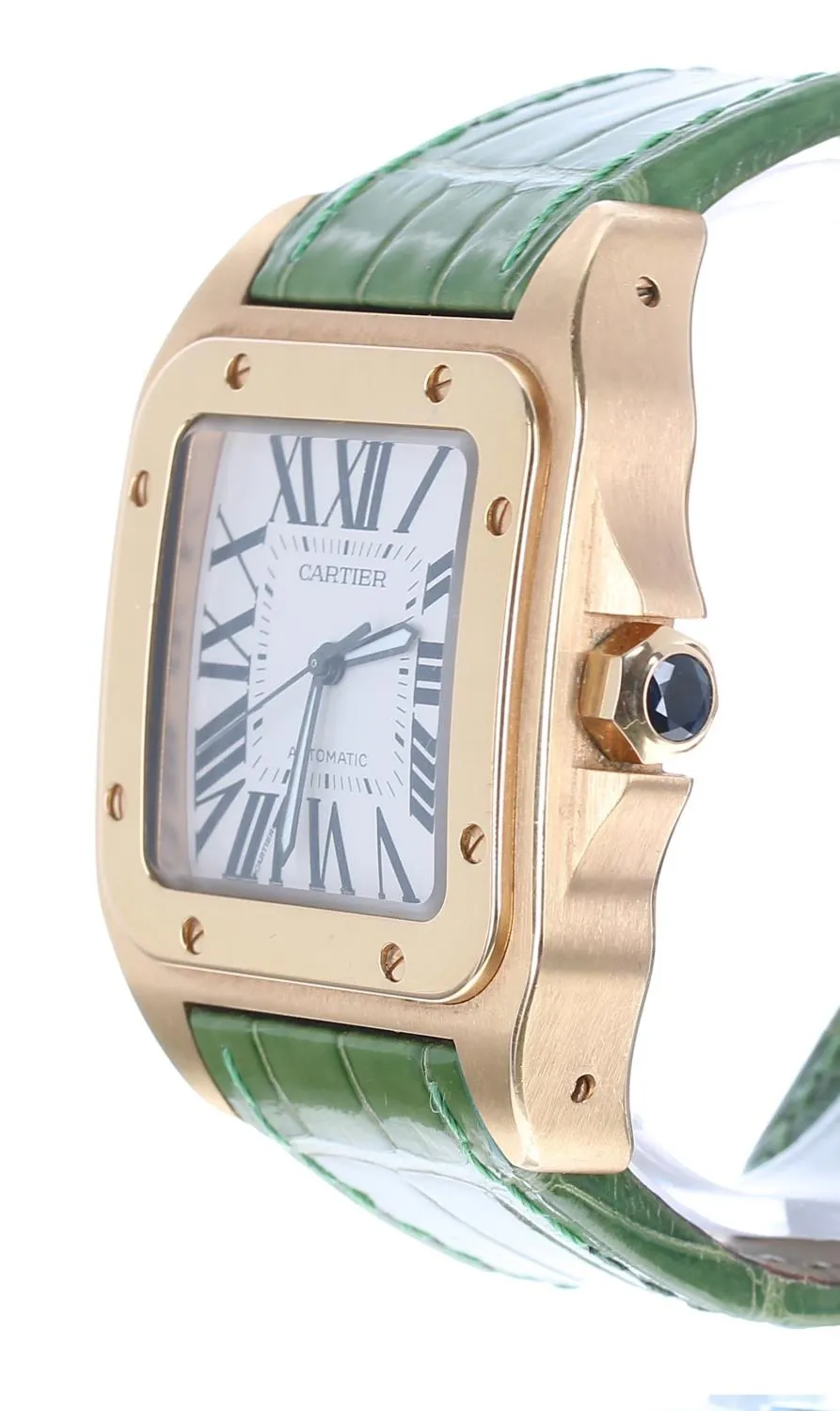 Cartier Santos 100 2792 41mm Yellow gold Silver 1