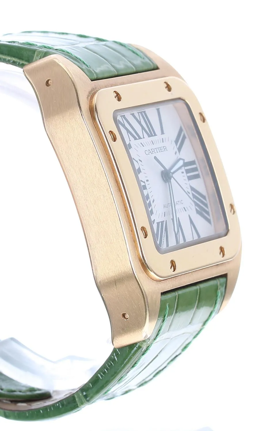 Cartier Santos 100 2792 41mm Yellow gold Silver 2