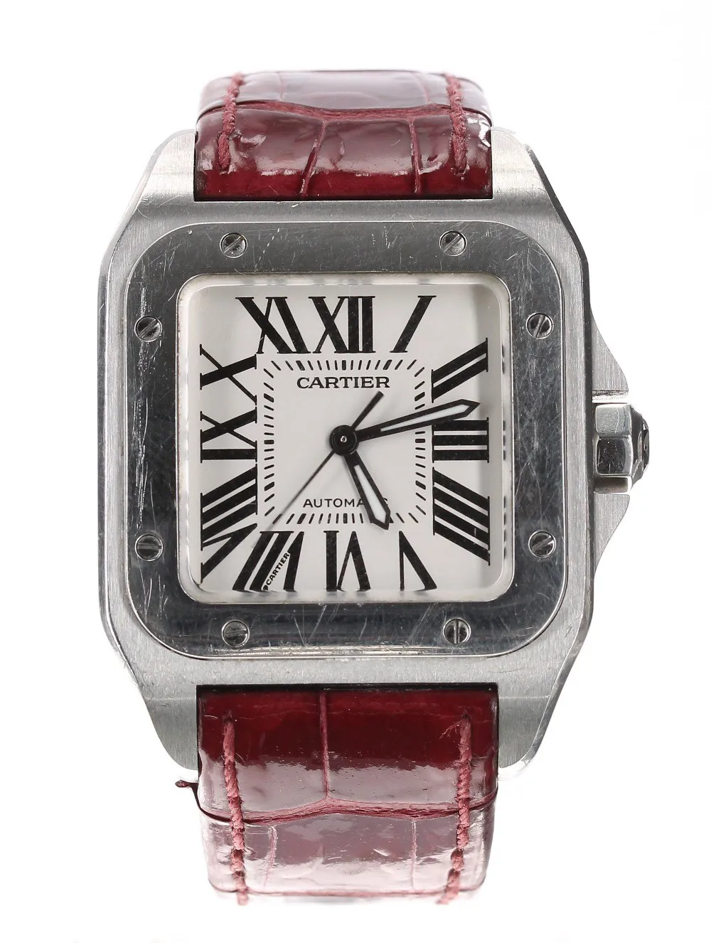 Cartier Santos 100 2878 Stainless steel Silver