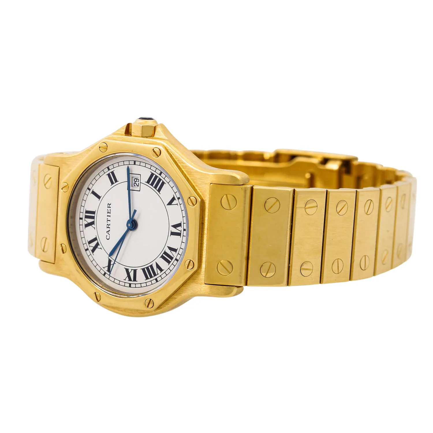 Cartier Santos 2965 30mm Yellow gold White 6