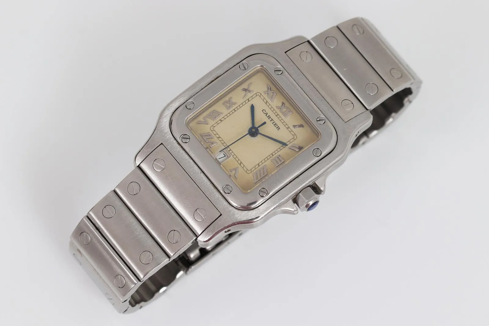 Cartier Santos 1564 29mm Stainless steel Cream