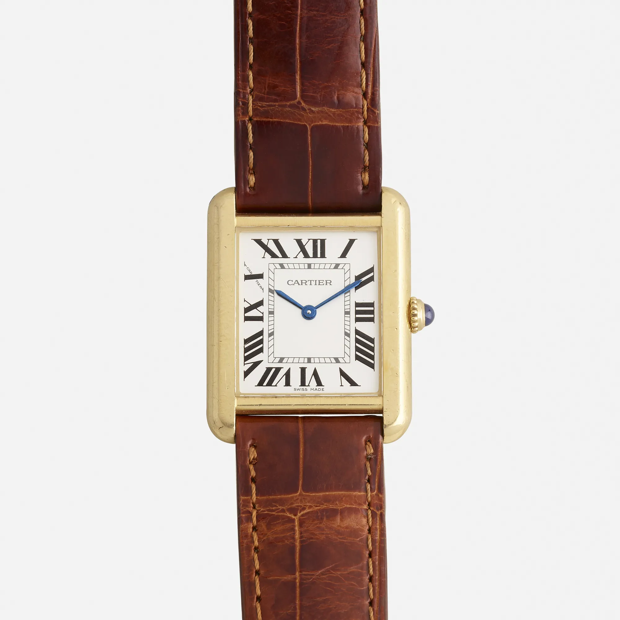 Cartier Tank 2743 31mm Yellow gold White