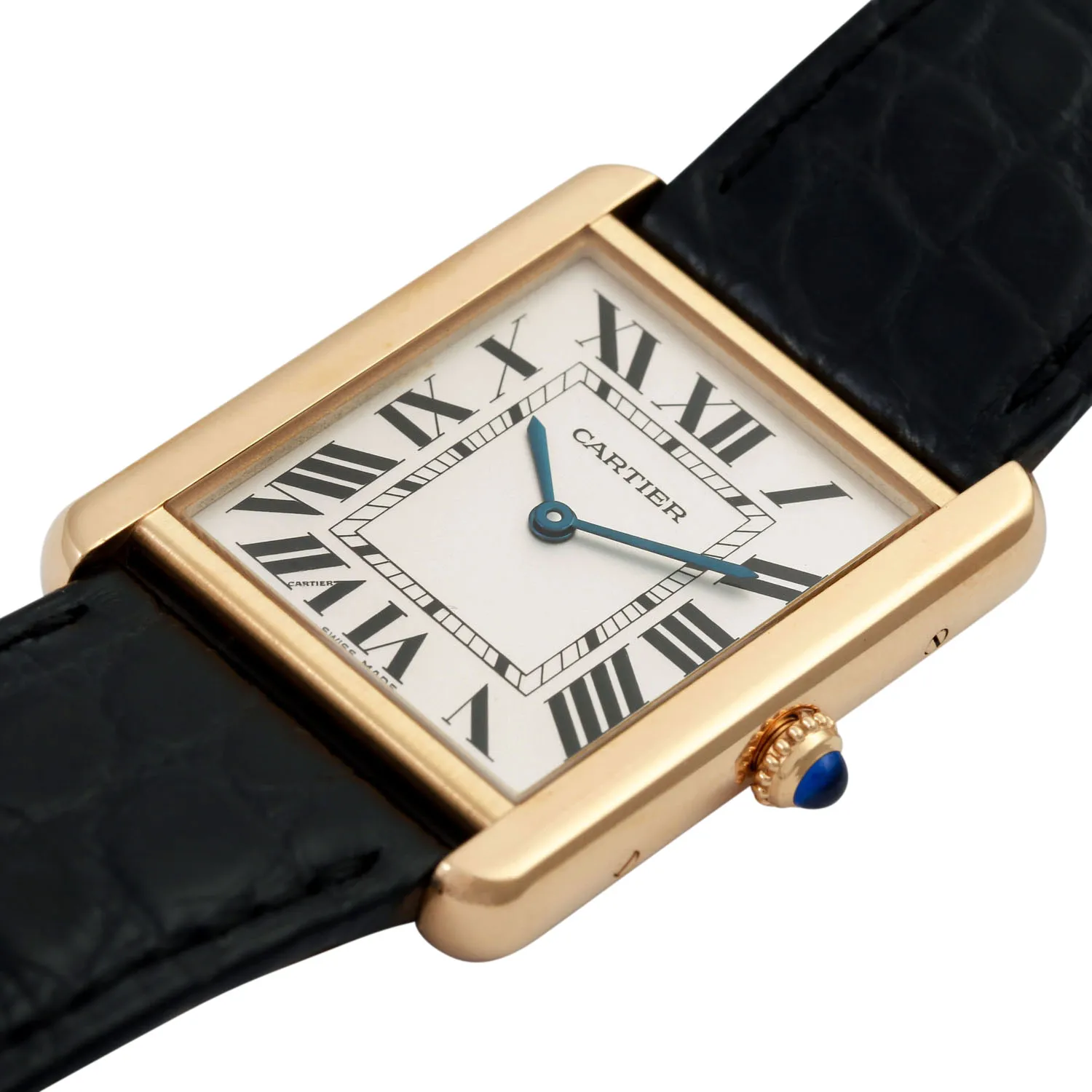 Cartier Tank W1018855. 27mm Yellow gold White 4