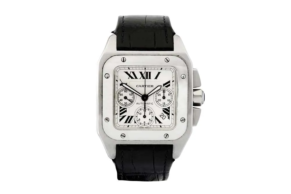 Cartier Santos 2740 42mm Stainless steel White