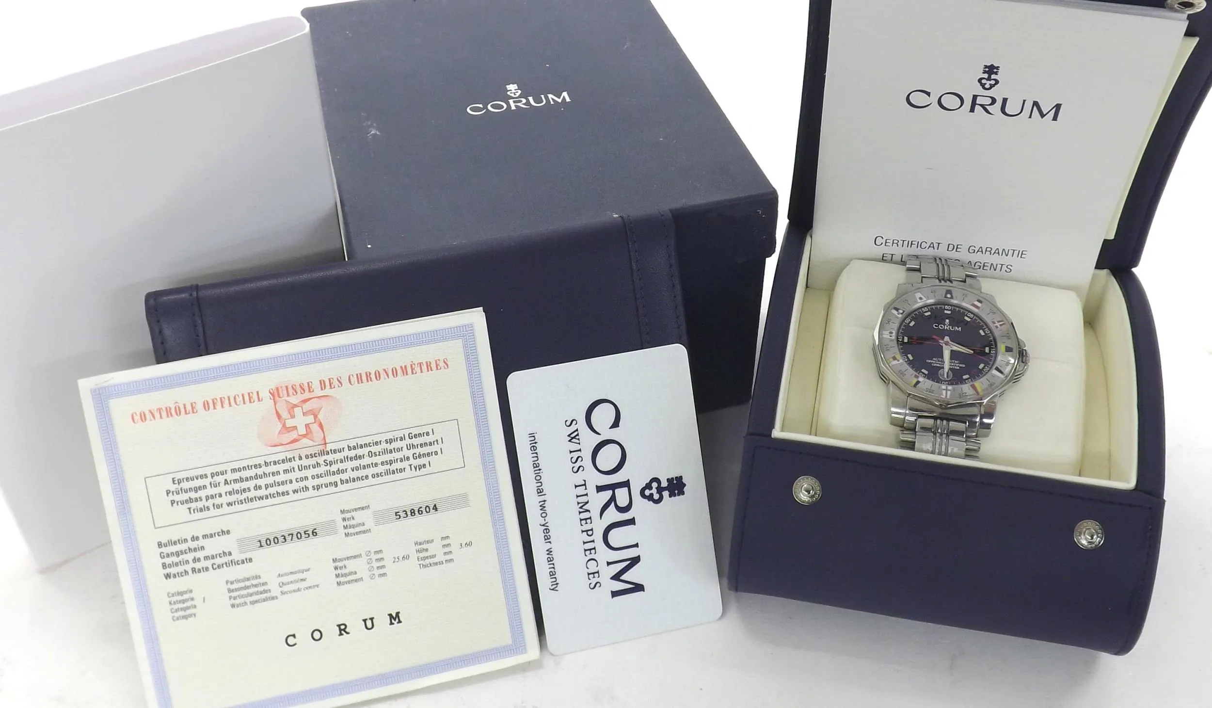 Corum Admiral's Cup 982.630.20 46mm Stainless steel Black