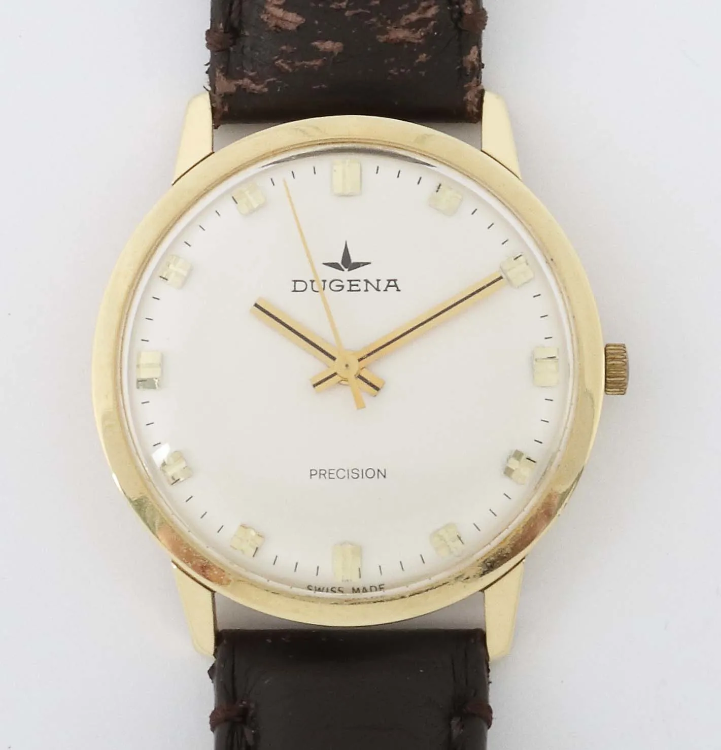 Dugena 34mm Yellow gold White