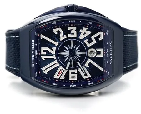 Franck Muller Vanguard V 45 SC DT 44mm Ceramic Blue