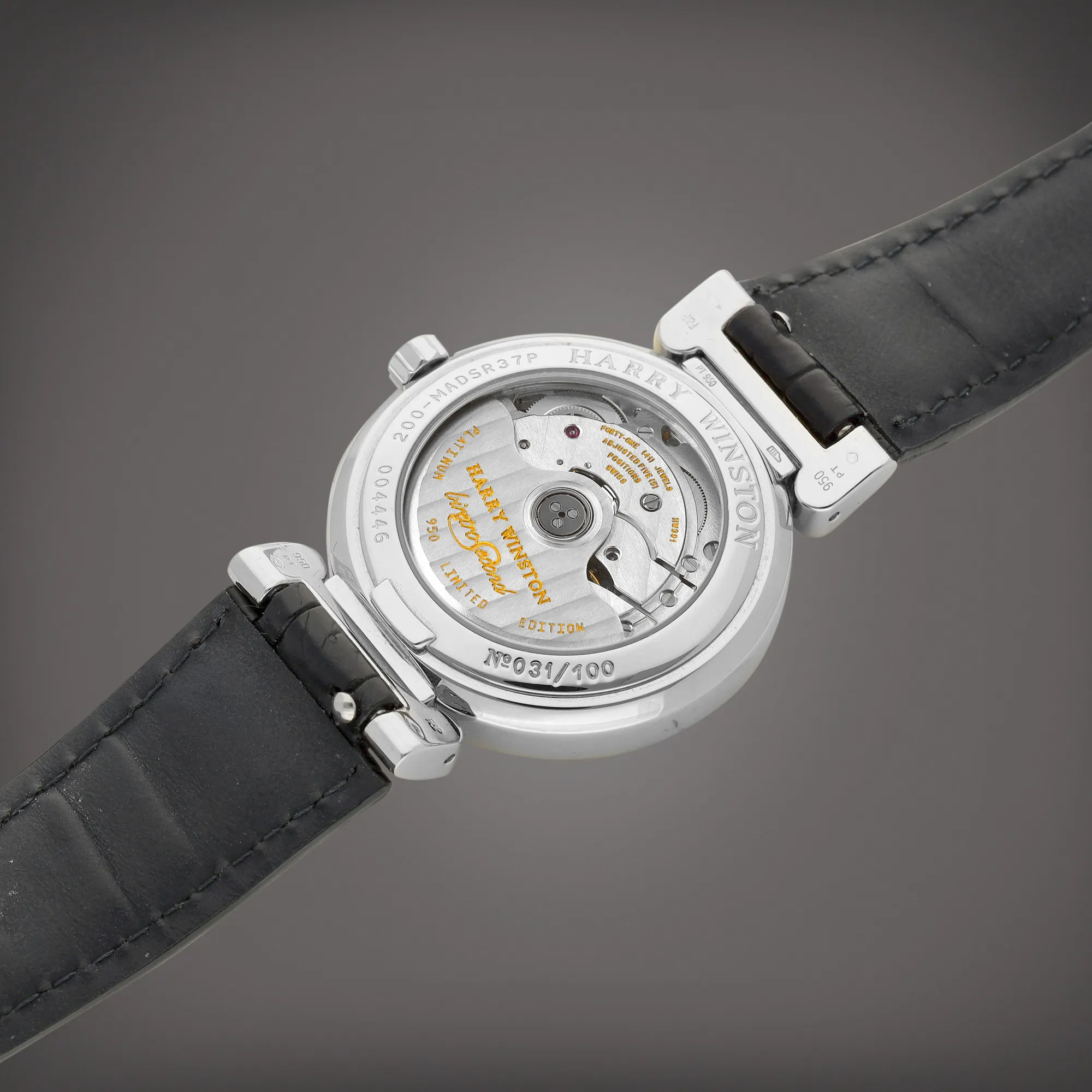 Harry Winston Premier 200-MASR37W 37mm Platinum Gray 4