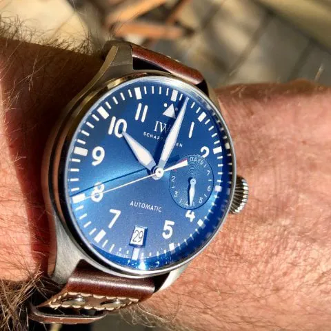 IWC Big Pilot IW500916 46mm Stainless steel Blue