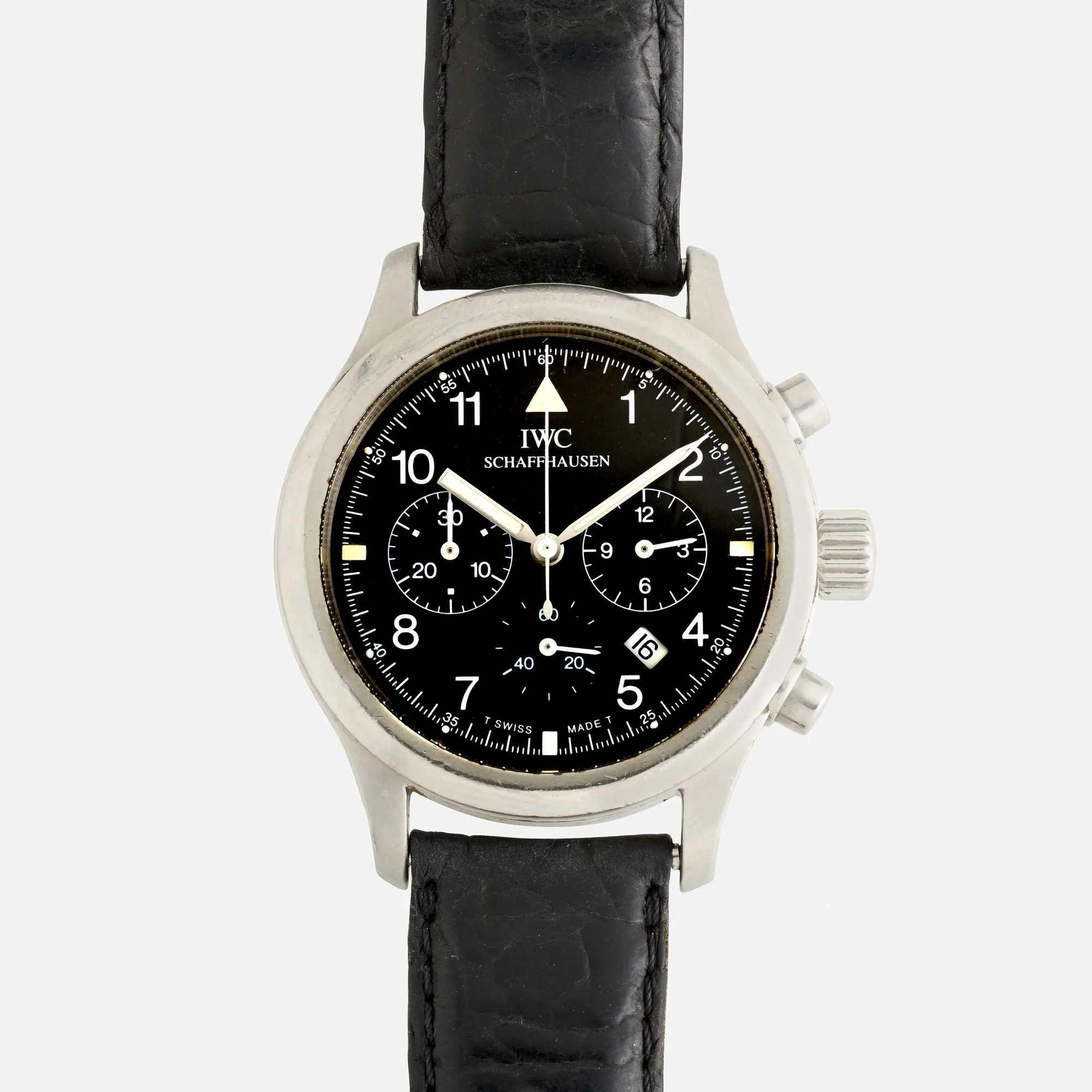 IWC Pilot Chronograph IW3741 36mm Stainless steel Black